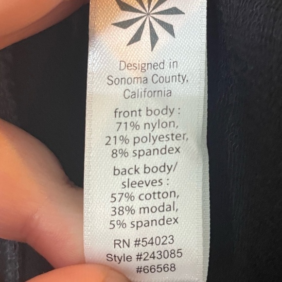 Athleta Sweater Dress with Pockets Size Medium Black and Gray Stretchy - Picture 3 of 6